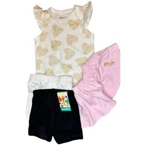 JUICY + Garanimals 4-piece Baby Girl Outfit Bundle | Size 6-9 Months